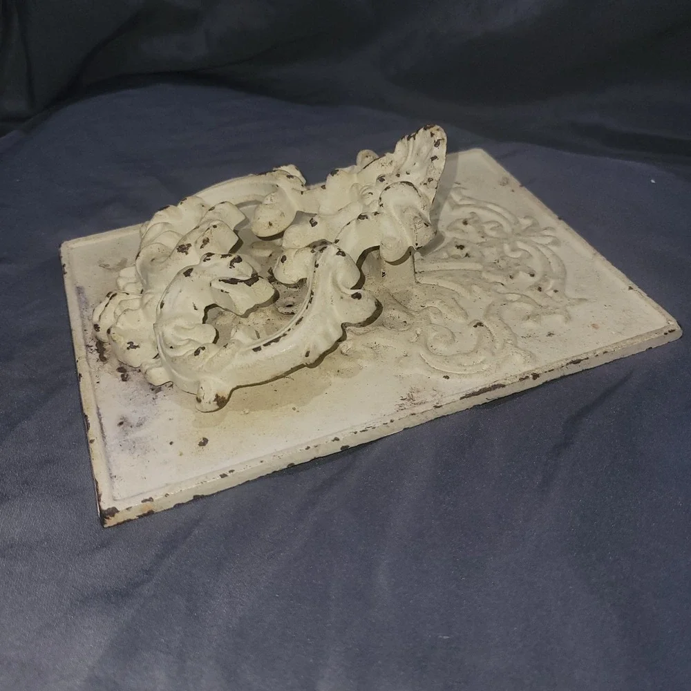 Heavy Antique Cast Iron Sea Dragon Door Knocker